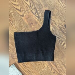 quince ribbed crop top